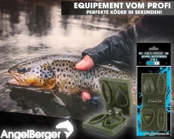 Angel-Berger Doppel Baitformer 2 in 1 Forellenteigformer für Forellen Teig Troutbait Angelteig