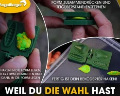 Angel-Berger Doppel Baitformer 2 in 1 Forellenteigformer für Forellen Teig Troutbait Angelteig