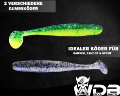 Angel-Berger Wild Devil Baits Texas Carolina Set Texas-Carolina Monatage Ready2Fish Texas Rig Carolina Rig Finesse Montage Zander Sortimente