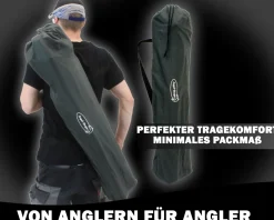 Luxus Faltstuhl Klappstuhl mit Getränkehaltern Polster und Armlehnen Karpfen Stühle & Liegen