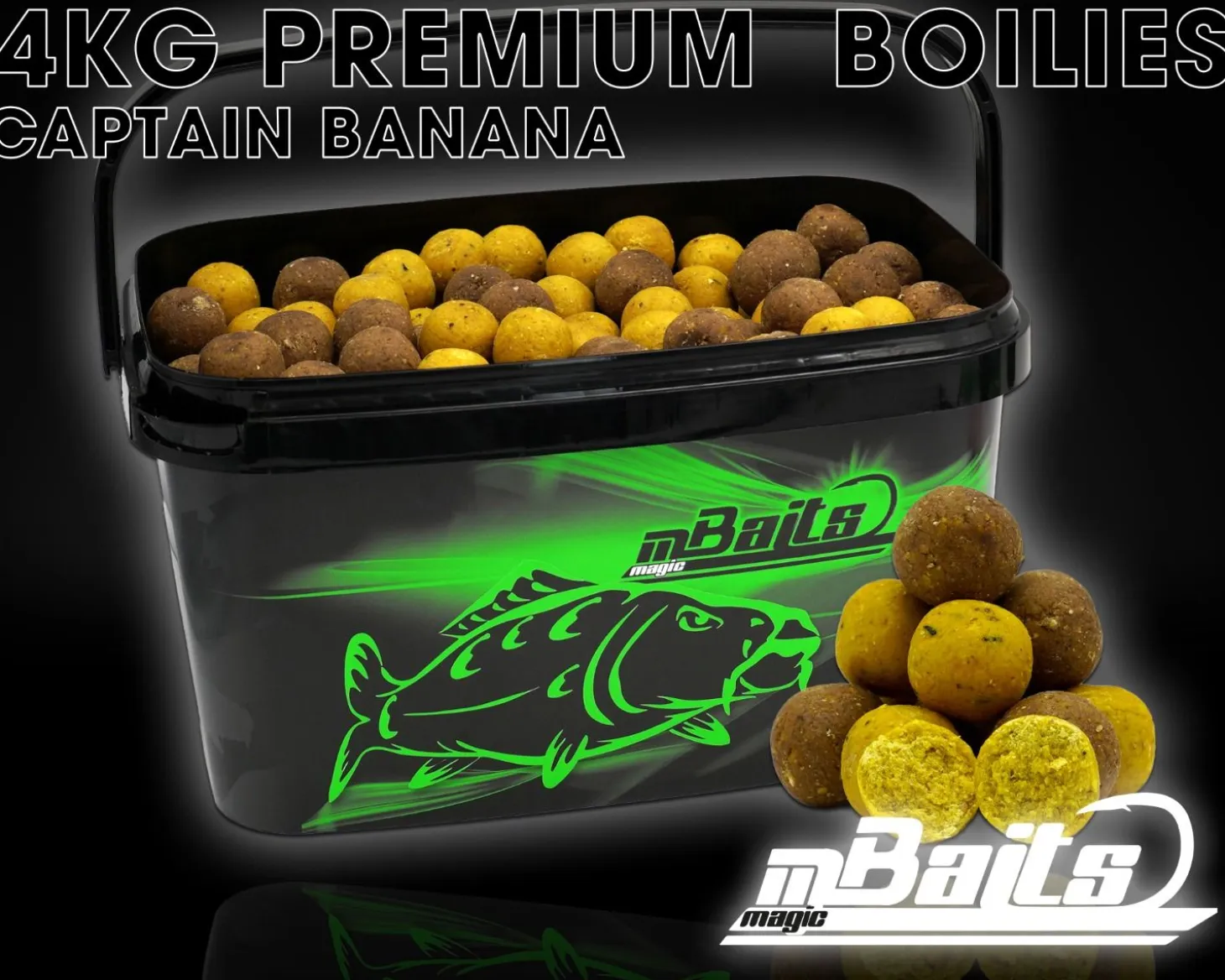 Magic Baits 4 Kg Premium Boilies mit Eimer Carp Baits with Bucket Futterboilies Karpfenboilies Feeder Boilie Boilieset Karpfenköder Carp Baits Angelköder Karpfenangeln Futtermittel