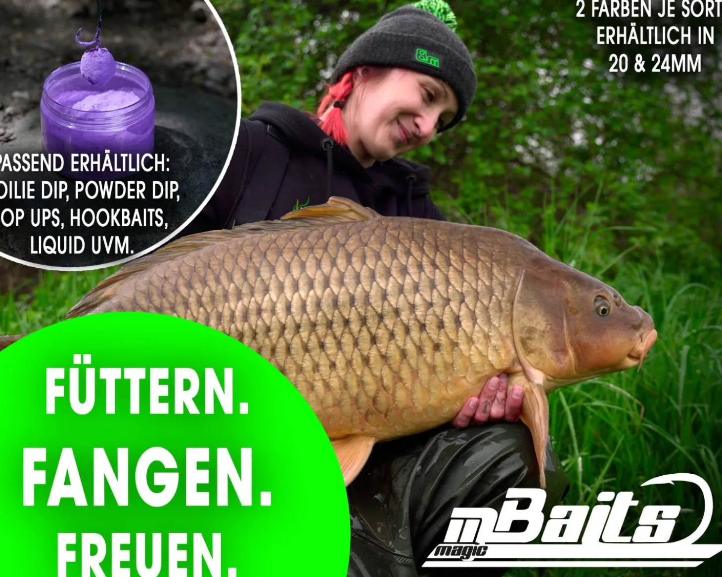 Magic Baits 4 Kg Premium Boilies mit Eimer Carp Baits with Bucket Futterboilies Karpfenboilies Feeder Boilie Boilieset Karpfenköder Carp Baits Angelköder Karpfenangeln Futtermittel