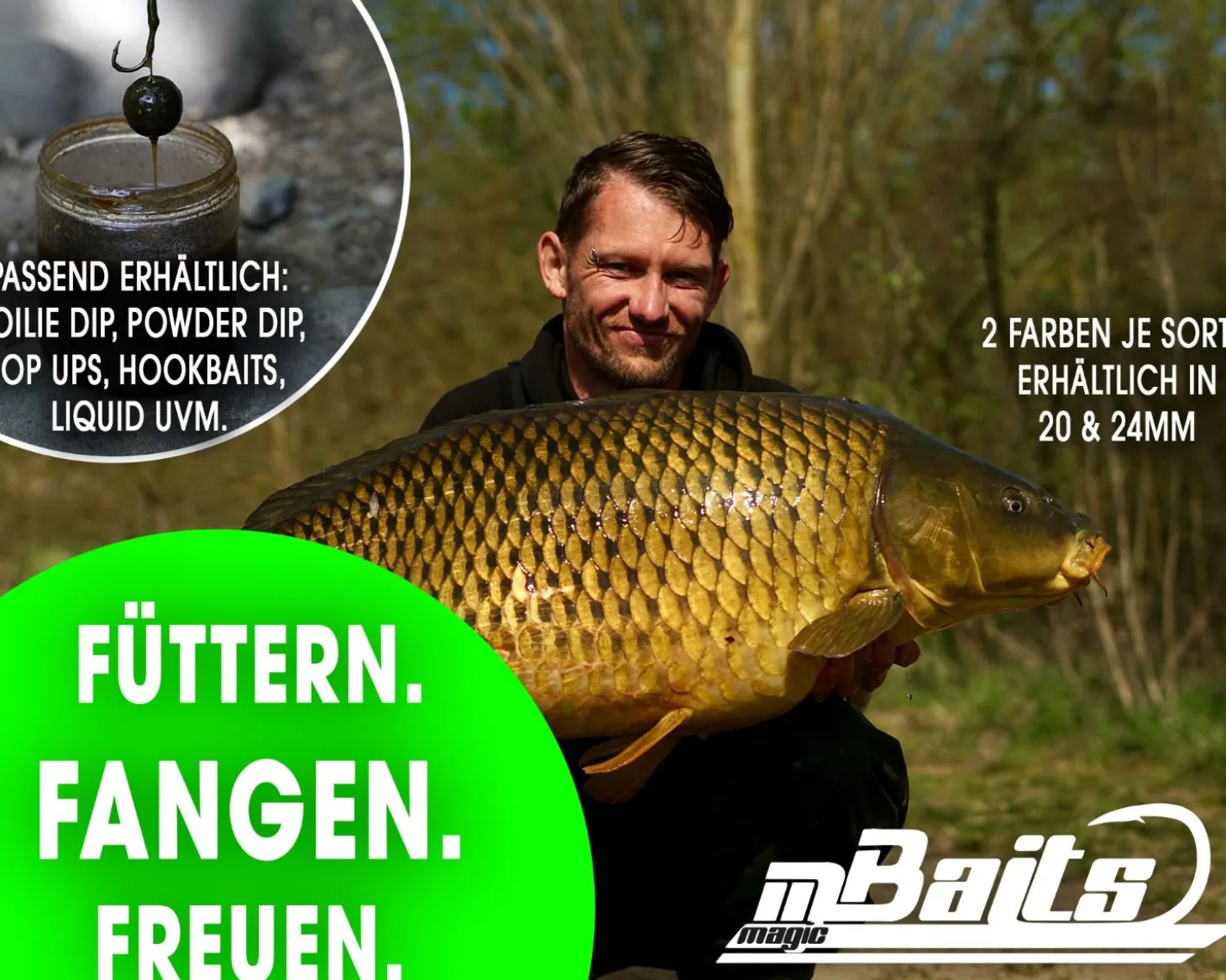 Magic Baits 4 Kg Premium Boilies mit Eimer Carp Baits with Bucket Futterboilies Karpfenboilies Feeder Boilie Boilieset Karpfenköder Carp Baits Angelköder Karpfenangeln Futtermittel