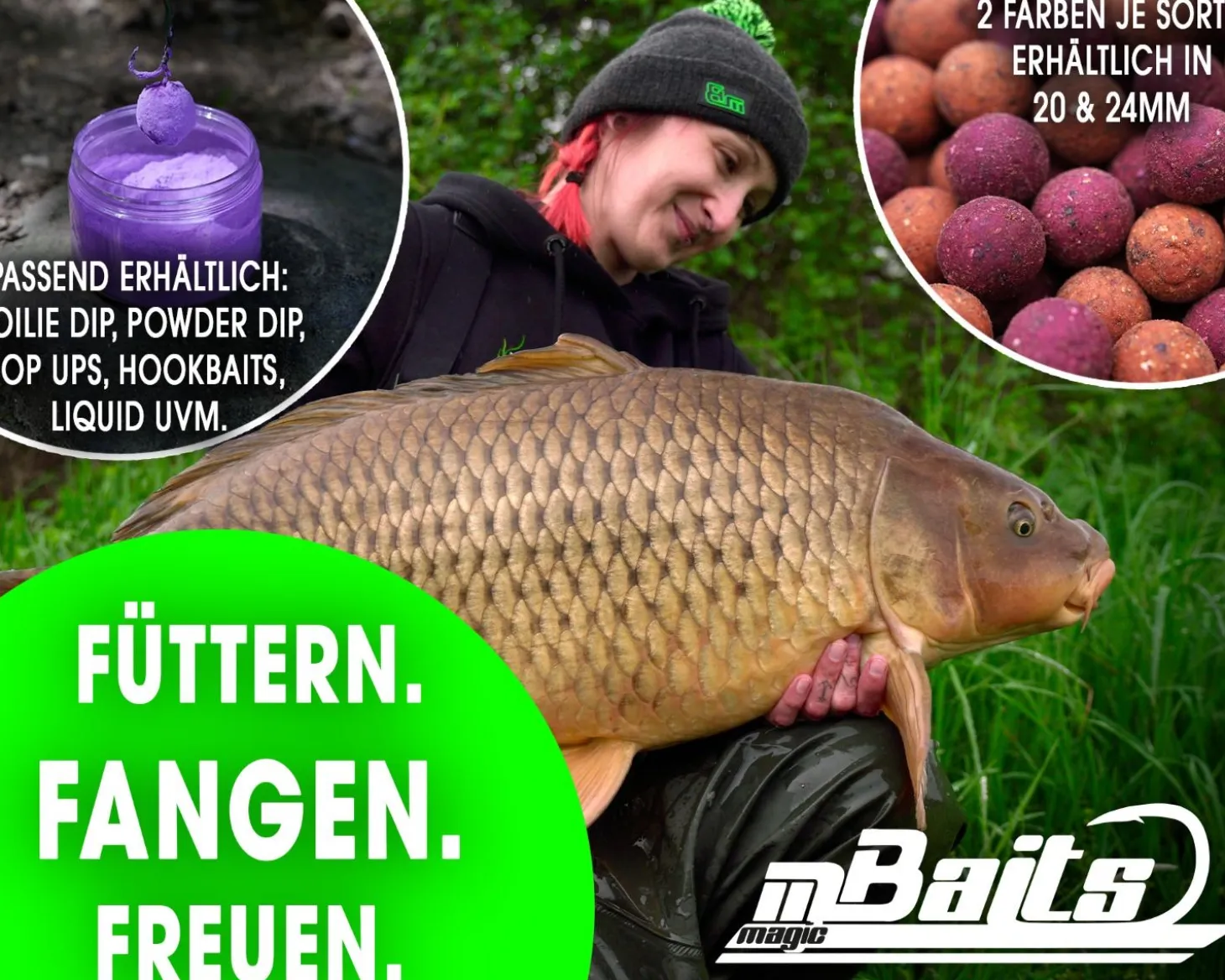 Magic Baits 4 Kg Premium Boilies mit Eimer Carp Baits with Bucket Futterboilies Karpfenboilies Feeder Boilie Boilieset Karpfenköder Carp Baits Angelköder Karpfenangeln Futtermittel
