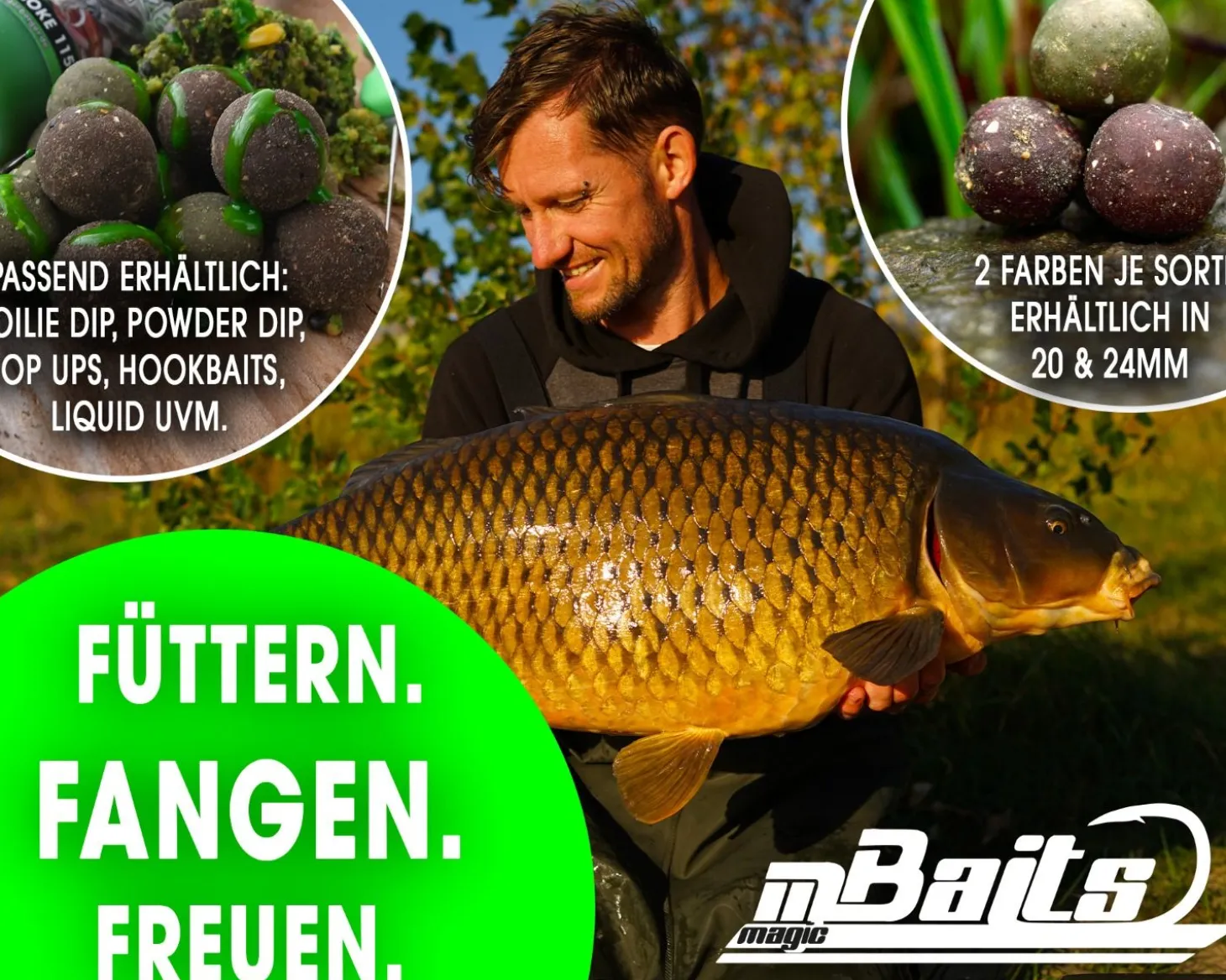 Magic Baits 4 Kg Premium Boilies mit Eimer Carp Baits with Bucket Futterboilies Karpfenboilies Feeder Boilie Boilieset Karpfenköder Carp Baits Angelköder Karpfenangeln Futtermittel