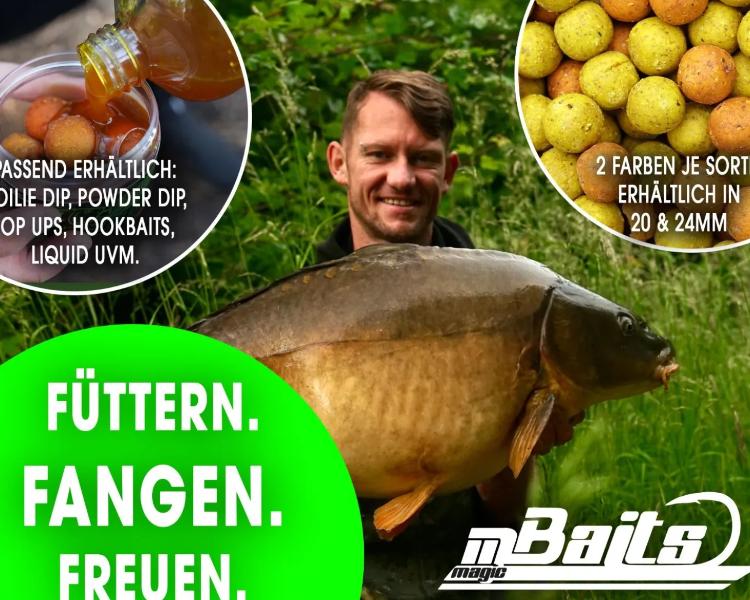 Magic Baits 4 Kg Premium Boilies mit Eimer Carp Baits with Bucket Futterboilies Karpfenboilies Feeder Boilie Boilieset Karpfenköder Carp Baits Angelköder Karpfenangeln Futtermittel