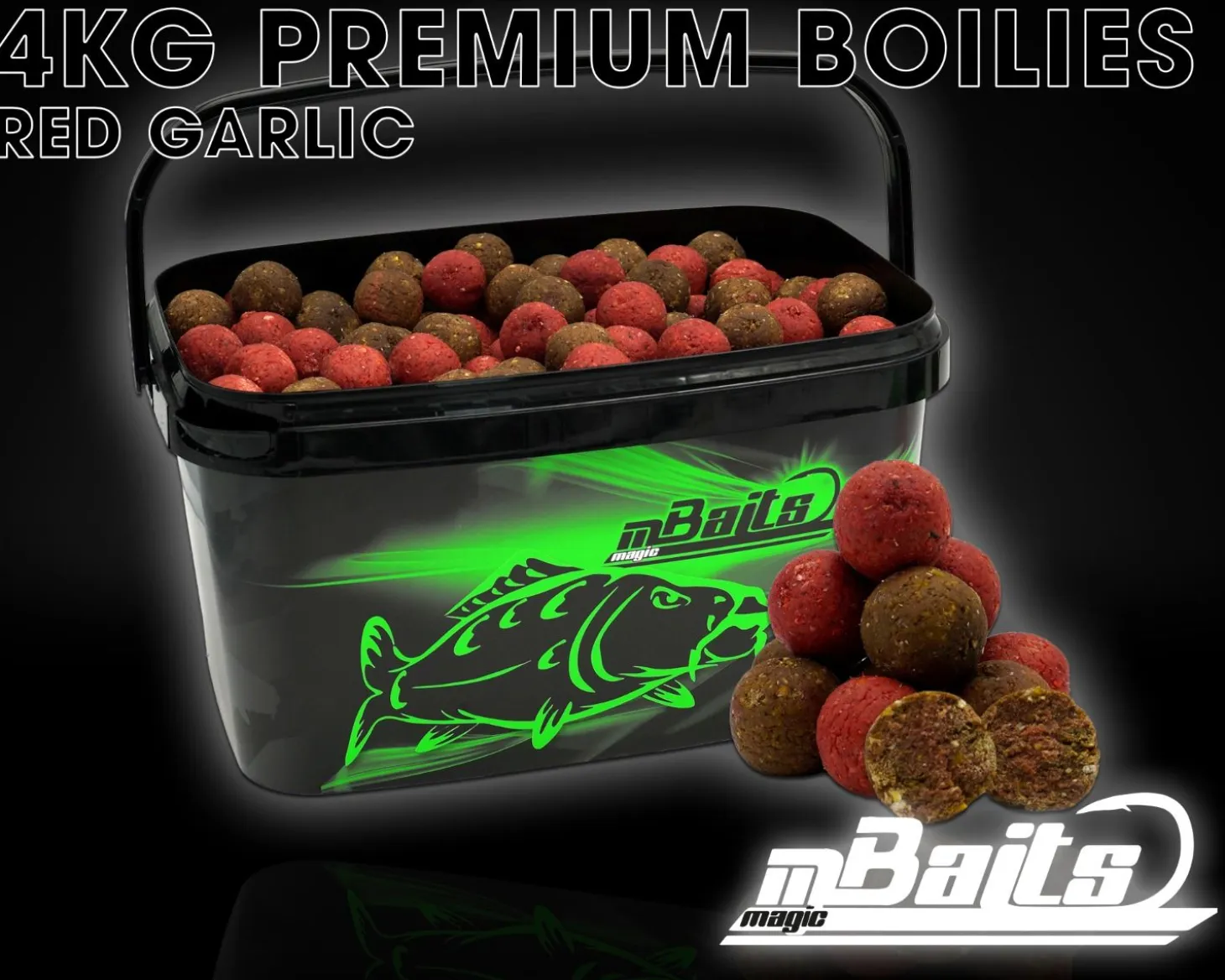 Magic Baits 4 Kg Premium Boilies mit Eimer Carp Baits with Bucket Futterboilies Karpfenboilies Feeder Boilie Boilieset Karpfenköder Carp Baits Angelköder Karpfenangeln Futtermittel