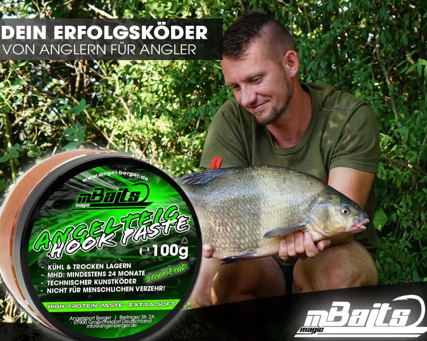 Magic Baits Angelteig Hook Paste sinkend Angelköder Karpfenteig Angelteig