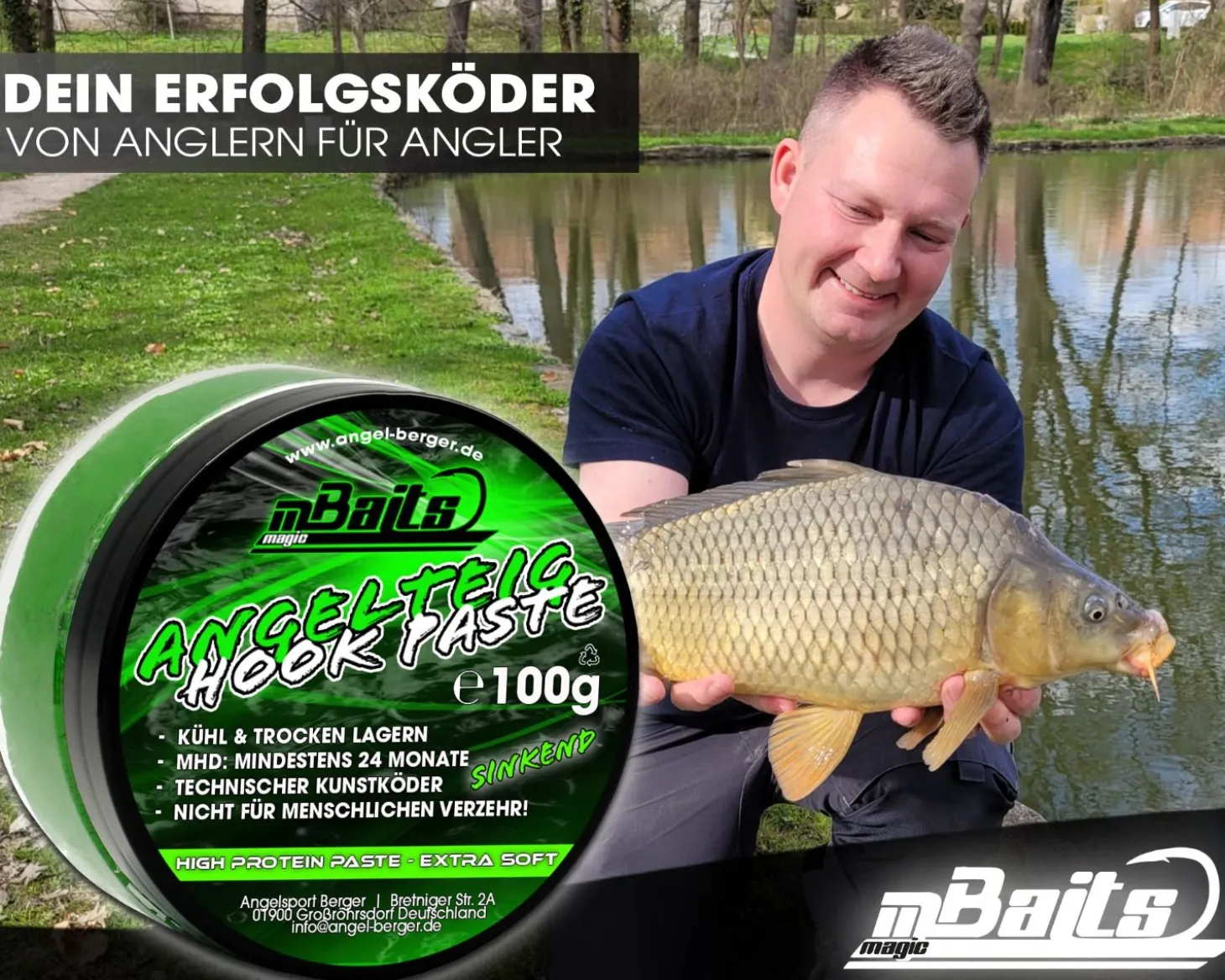 Magic Baits Angelteig Hook Paste sinkend Angelköder Karpfenteig Angelteig
