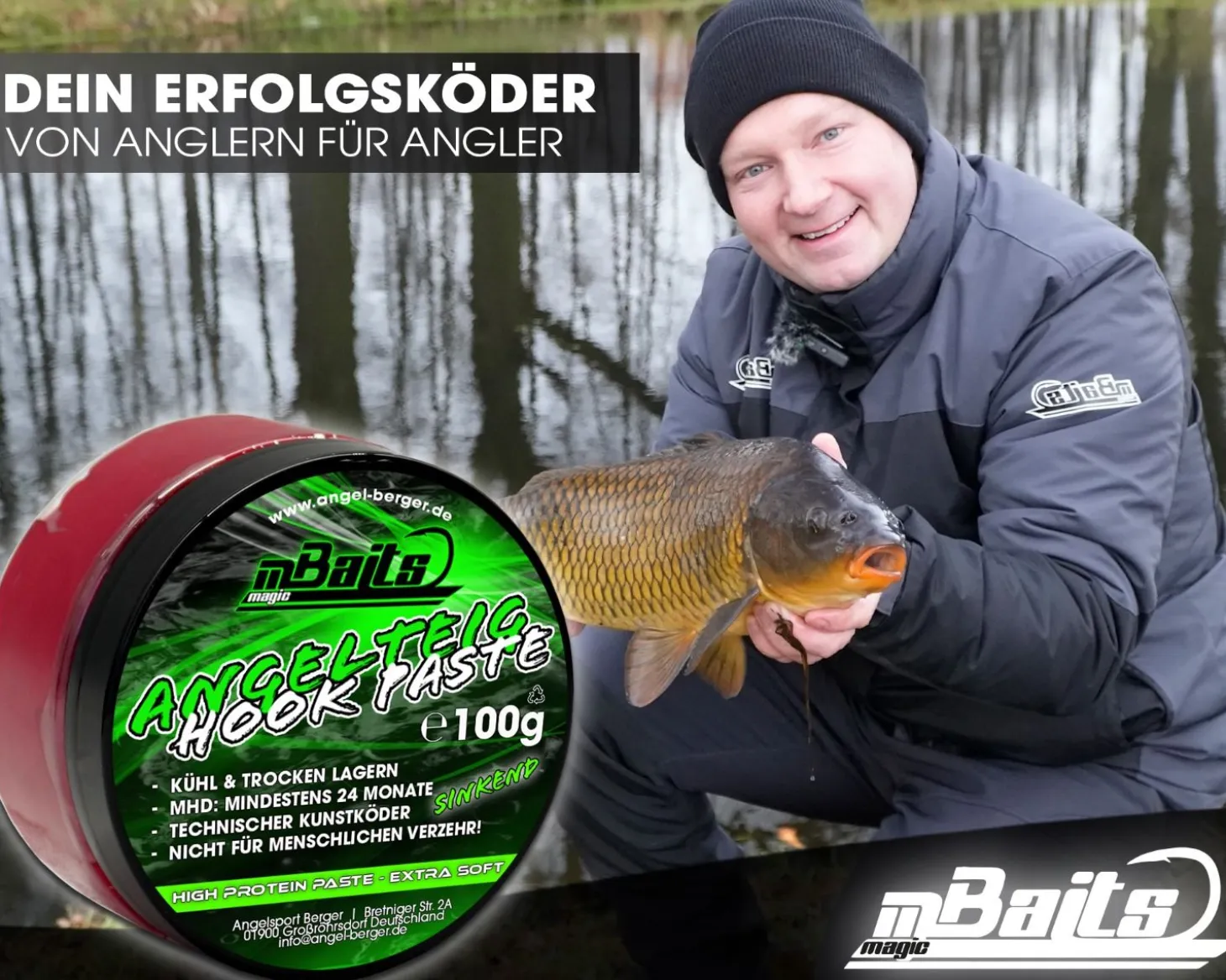 Magic Baits Angelteig Hook Paste sinkend Angelköder Karpfenteig Angelteig