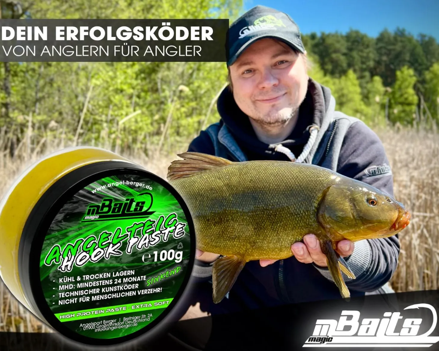Magic Baits Angelteig Hook Paste sinkend Angelköder Karpfenteig Angelteig