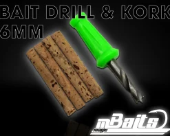 Magic Baits Bait Drill 6mm with Cork Sticks Köder Bohrer mit Kork Sticks Carp Tackle Tool Werkzeug Zielfische