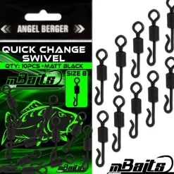 Magic Baits Bait Quick Change Swivel Schnellwechsel Wirbel Carp Swivels Karpfenwirbel  Zielfische