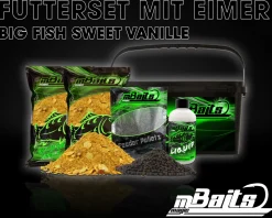 Magic Baits Big Fish Futterset mit Eimer Groundbait Liquid Pellets Futtermittel