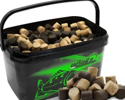 Magic Baits Black & White Carp Pellets 20mm 4 Kg im Eimer Karpfenpellets with Bucket Futterpellets Karpfen Pellet Mix Feeder Halibut Pellet Karpfenköder  Futtermittel