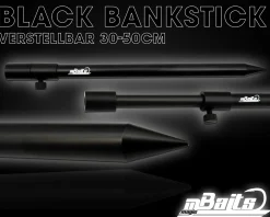 Magic Baits Black Bankstick 30-50cm verstellbar Karpfen Auflagen & Banksticks