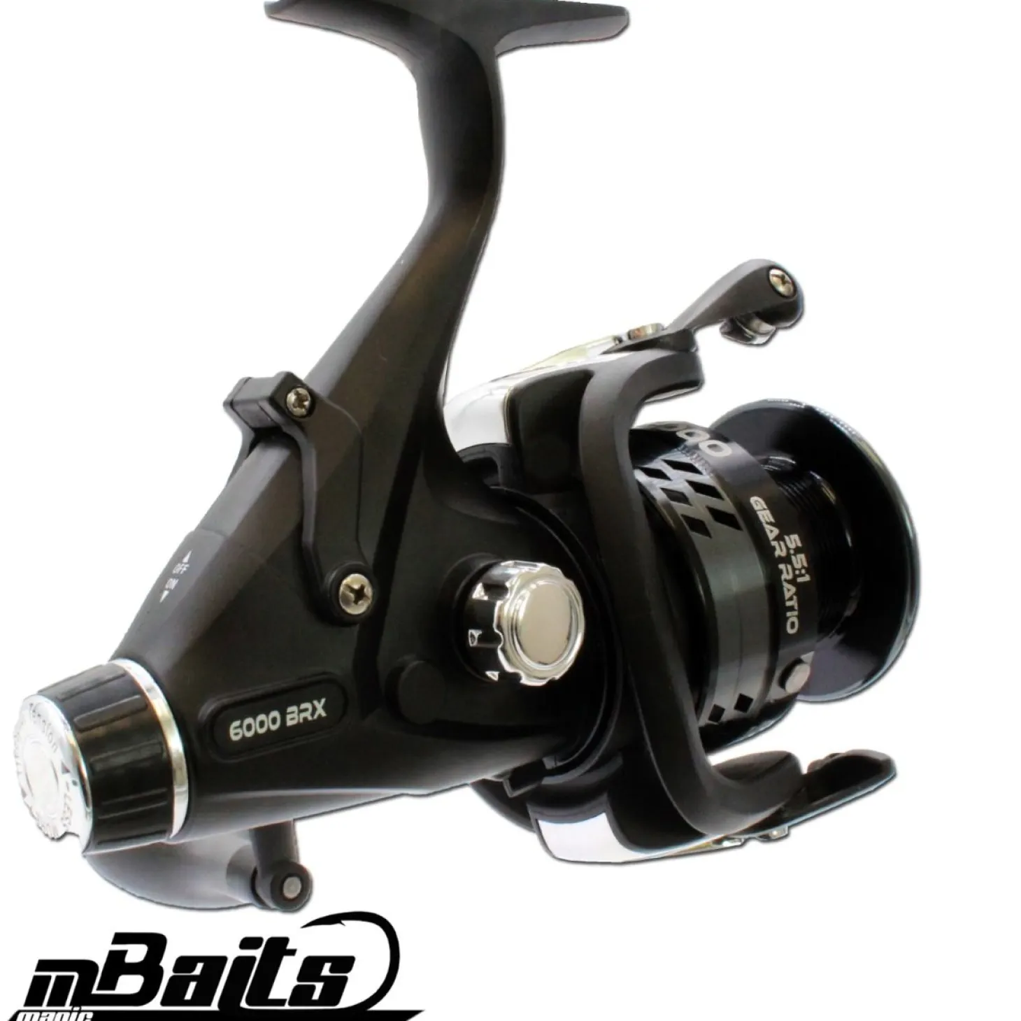 Magic Baits Black Carp BRX 6000 Freilaufrolle Karpfenrolle Angelrolle Baitrunner Freilaufrollen