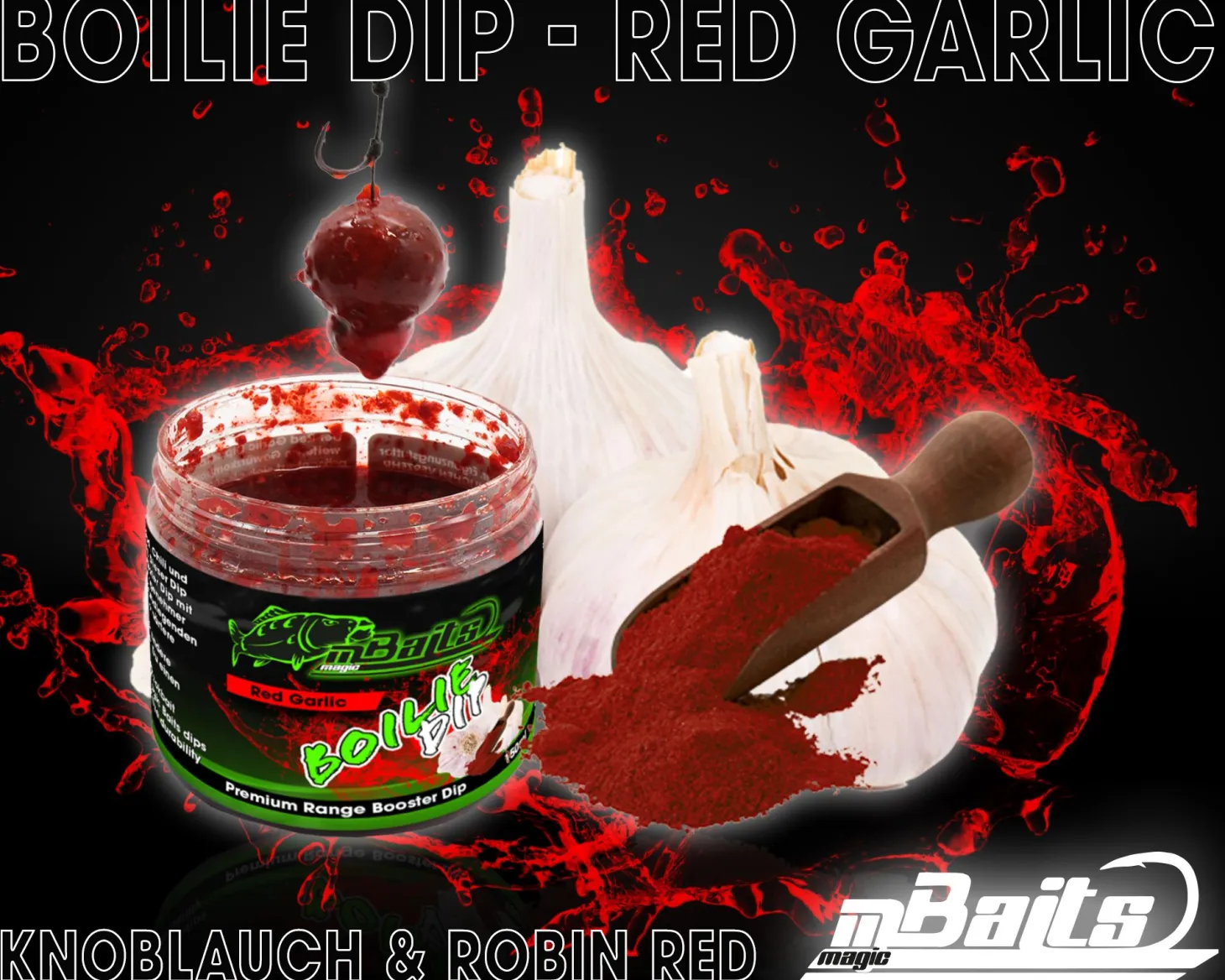 Magic Baits Boilie Dip Red Garlic Premium Range Dip Köderdip Aroma Bait Booster Futtermittel