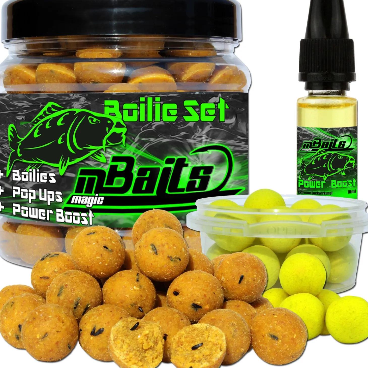 Magic Baits Boilie Set Pop Ups Flavour verschiedene Sorten Futtermittel