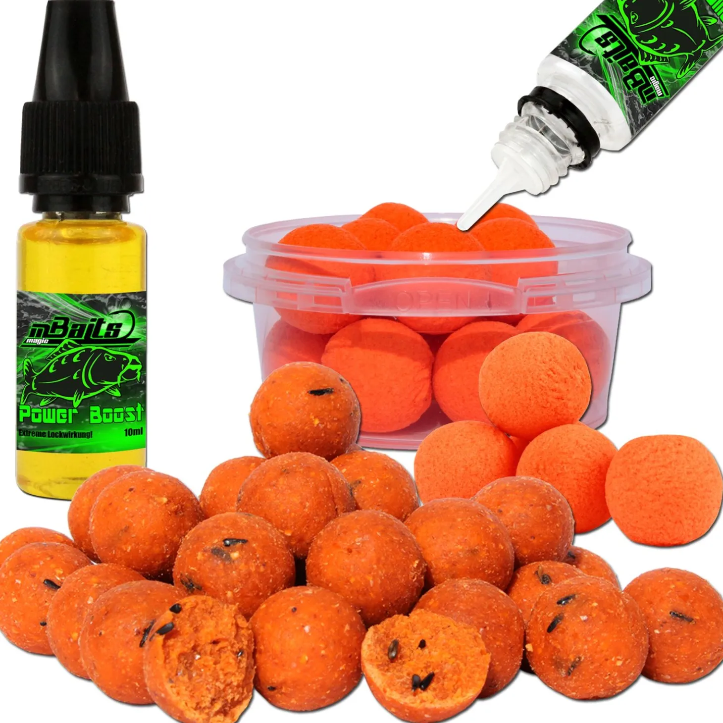 Magic Baits Boilie Set Pop Ups Flavour verschiedene Sorten Futtermittel