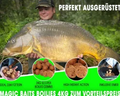 Magic Baits Boilies im Eimer 4 kg alle Sorten Futterboilies Karpfenboilies Boilieset Karpfenköder Futtermittel