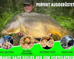 Magic Baits Boilies im Eimer 4 kg alle Sorten Futterboilies Karpfenboilies Boilieset Karpfenköder Futtermittel