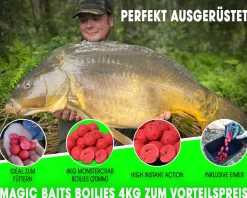 Magic Baits Boilies im Eimer 4 kg alle Sorten Futterboilies Karpfenboilies Boilieset Karpfenköder Futtermittel