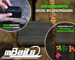 Magic Baits Carp Tackle Box 9 Fach Kleinteilebox Karpfen Kleinteil Tacklebox Nine Compartment Box Carptackle Safe Angelzubehör