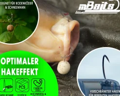Magic Baits Crank Karpfenhaken Boiliehaken Carp Hooks Haken für Karpfenrigs Angelhaken für Karpfen Zielfische