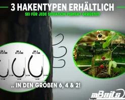 Magic Baits Crank Karpfenhaken Boiliehaken Carp Hooks Haken für Karpfenrigs Angelhaken für Karpfen Zielfische