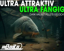 Magic Baits Dark Halibut Pellets gelocht Futterpellets Carp Pellet Karpfenköder AngelköderKarpfenfutter zum Karpfenangeln Futtermittel