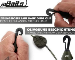 Magic Baits Downrigger Backleads 3 Stück Schnurabsenker Absenkblei  Karpfen Blei