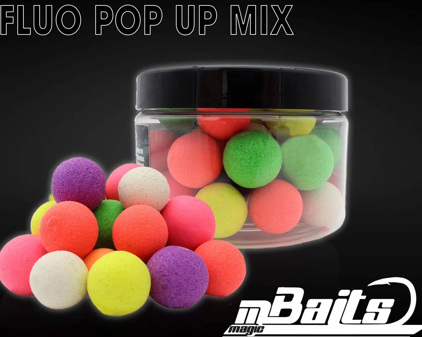 Magic Baits Fluo Pop Ups Color Mix Boilies Carp Bait Karpfen Angeln Pop Up Futtermittel