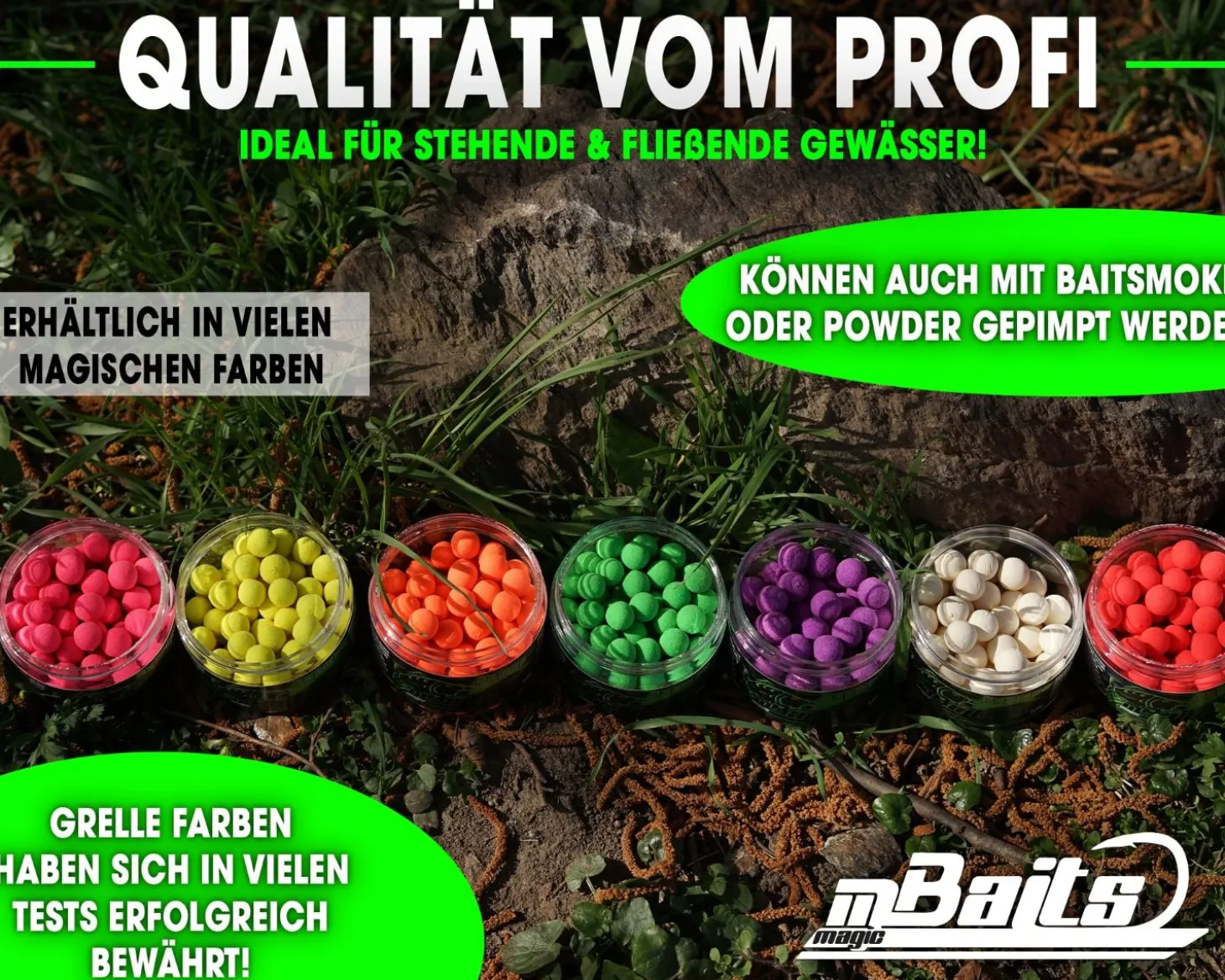 Magic Baits Fluo Pop Ups Red Natur Futtermittel