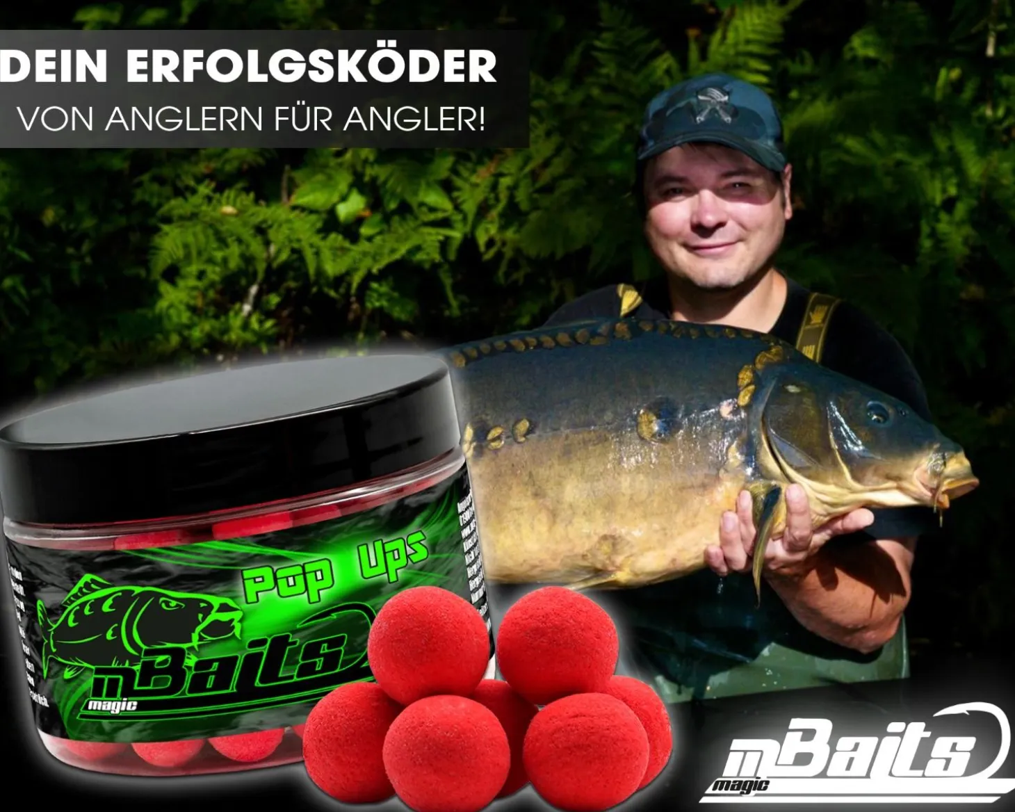 Magic Baits Fluo Pop Ups Red Natur Futtermittel