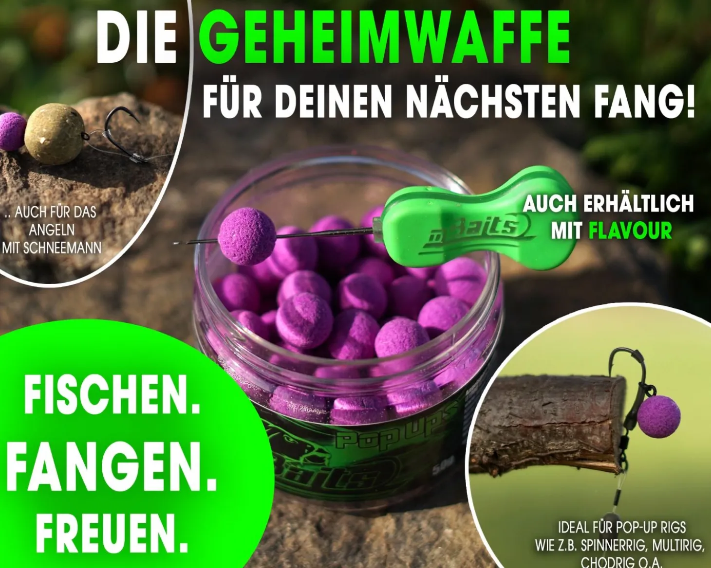 Magic Baits Fluo Pop Ups Purple Natur Futtermittel