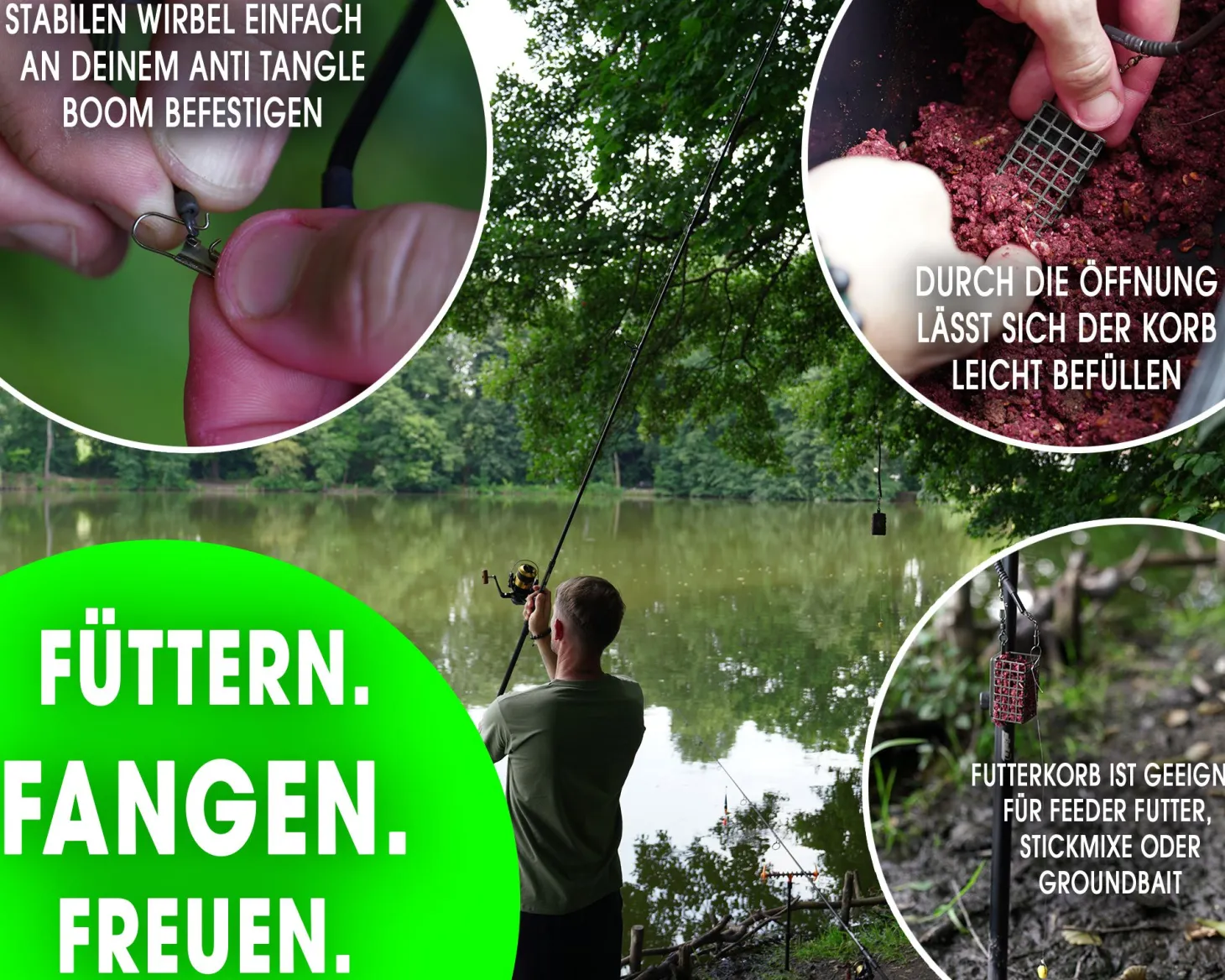 Magic Baits Futterkorb Eckig Square Feeder Camo Feederkorb Feeder Basket Feederangeln Feeder Cage Angelzubehör
