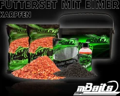 Magic Baits Futterset mit Eimer Groundbait Liquid Pellets Angelfutter Futtermittel