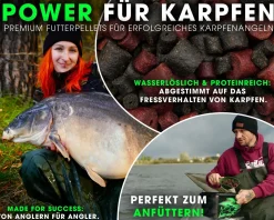 Magic Baits Halibut Pellets Mix gelocht Futterpellets Carp Pellet Karpfenköder Angelköder Karpfenfutter zum Karpfenangeln Futtermittel