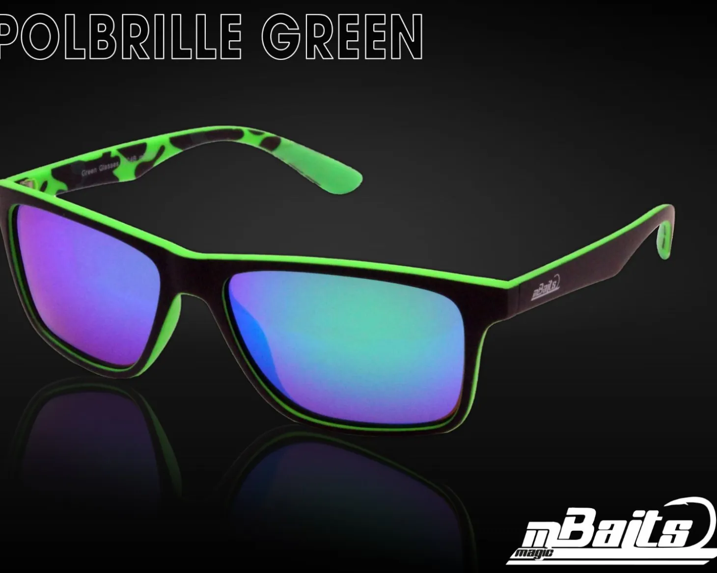 Magic Baits High UV Polarisationsbrille Green Karpfenangeln Angelkleidung