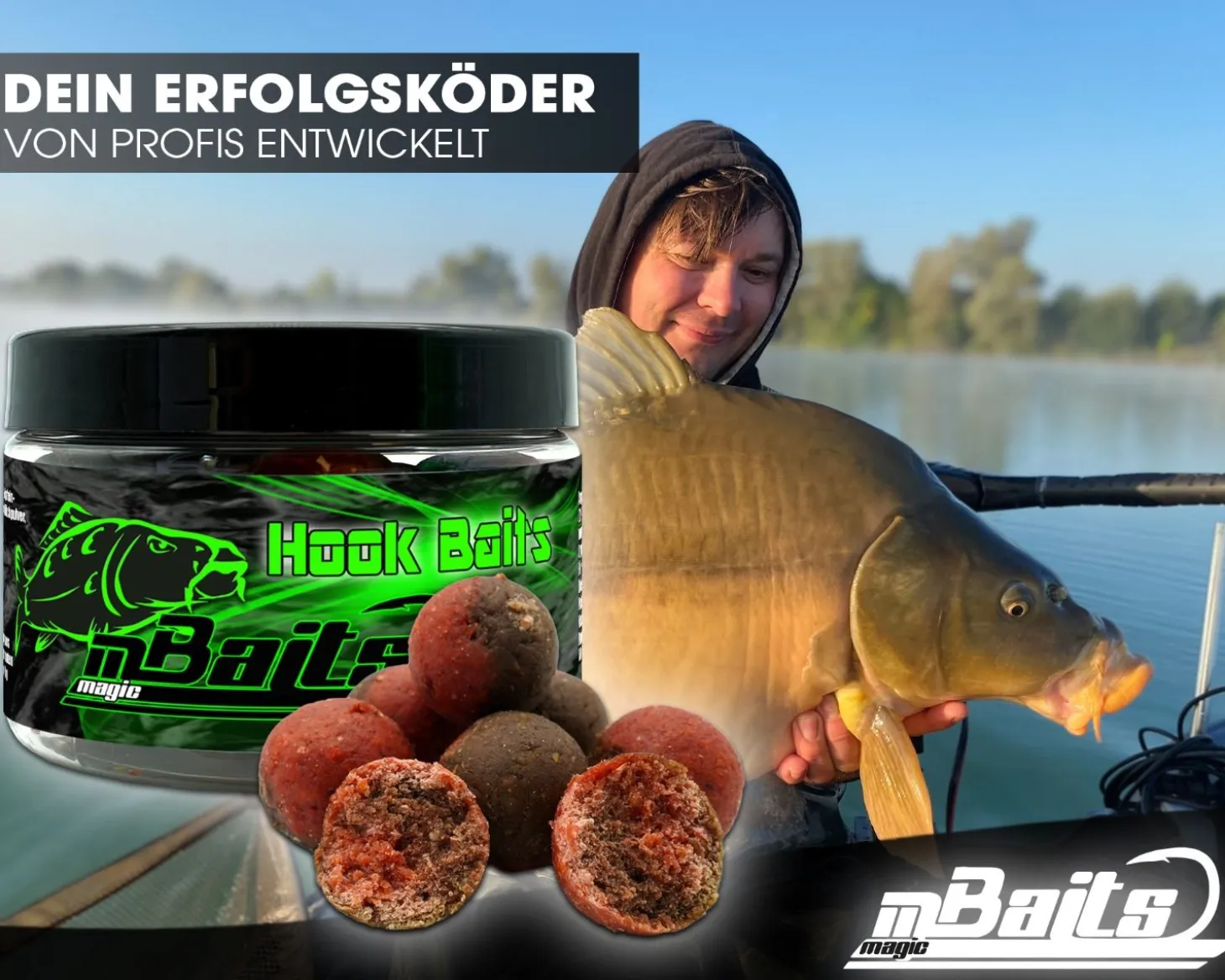 Magic Baits Hook Baits Two Tone Boilies Premium Range Futtermittel