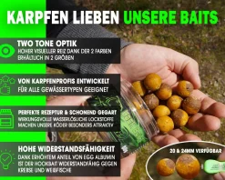 Magic Baits Hook Baits Two Tone Boilies Premium Range Futtermittel