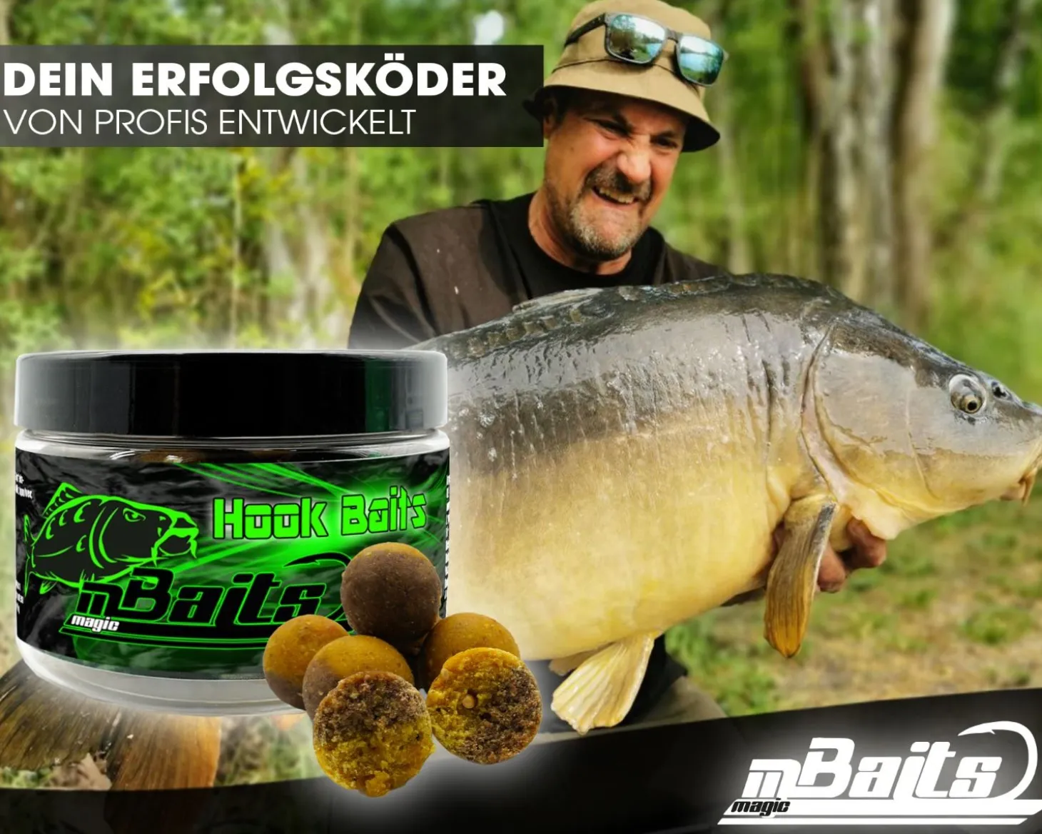 Magic Baits Hook Baits Two Tone Boilies Premium Range Futtermittel