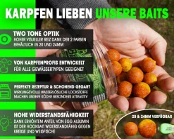 Magic Baits Hook Baits Two Tone Boilies Premium Range Futtermittel