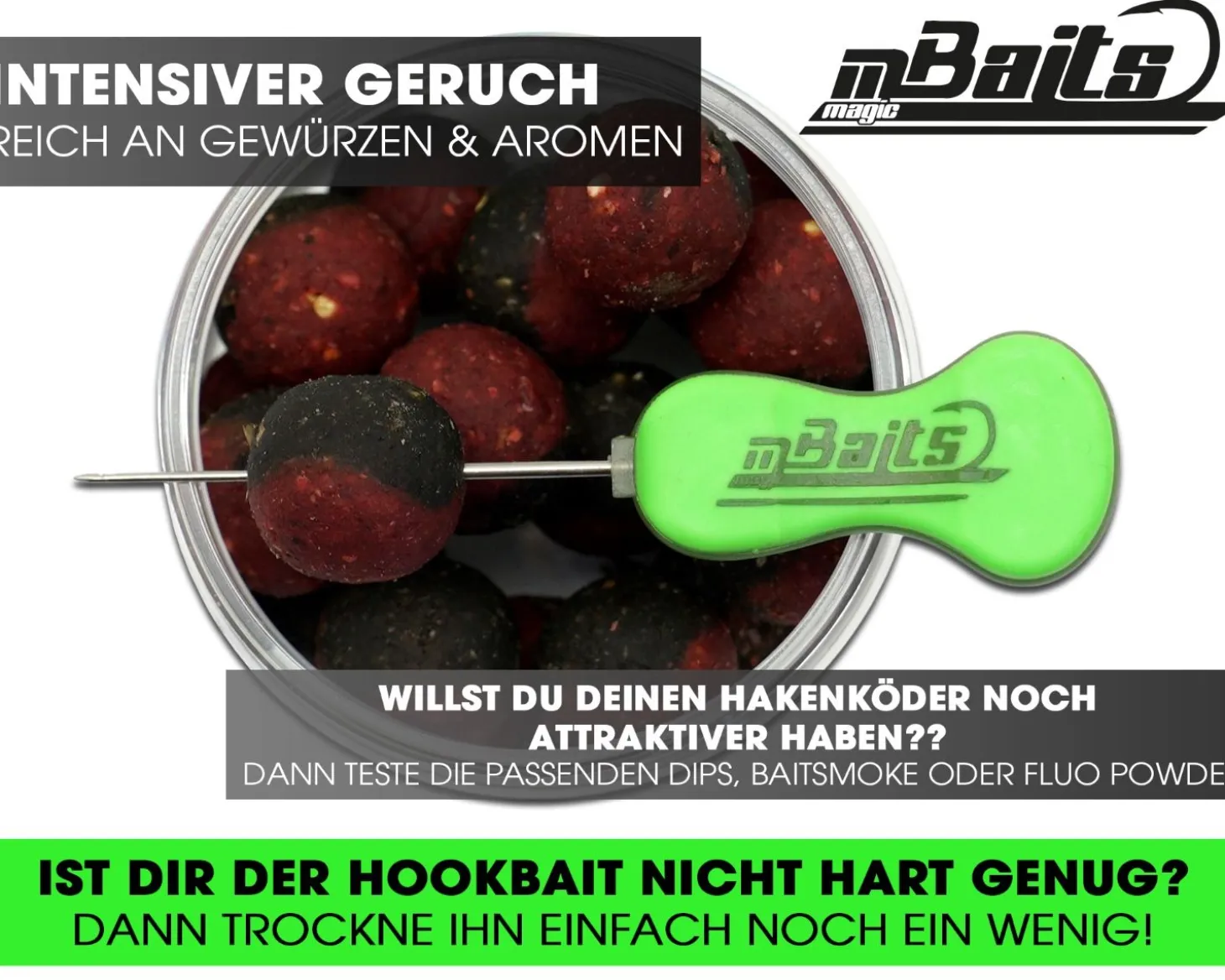 Magic Baits Hook Baits Two Tone Boilies Premium Range Futtermittel