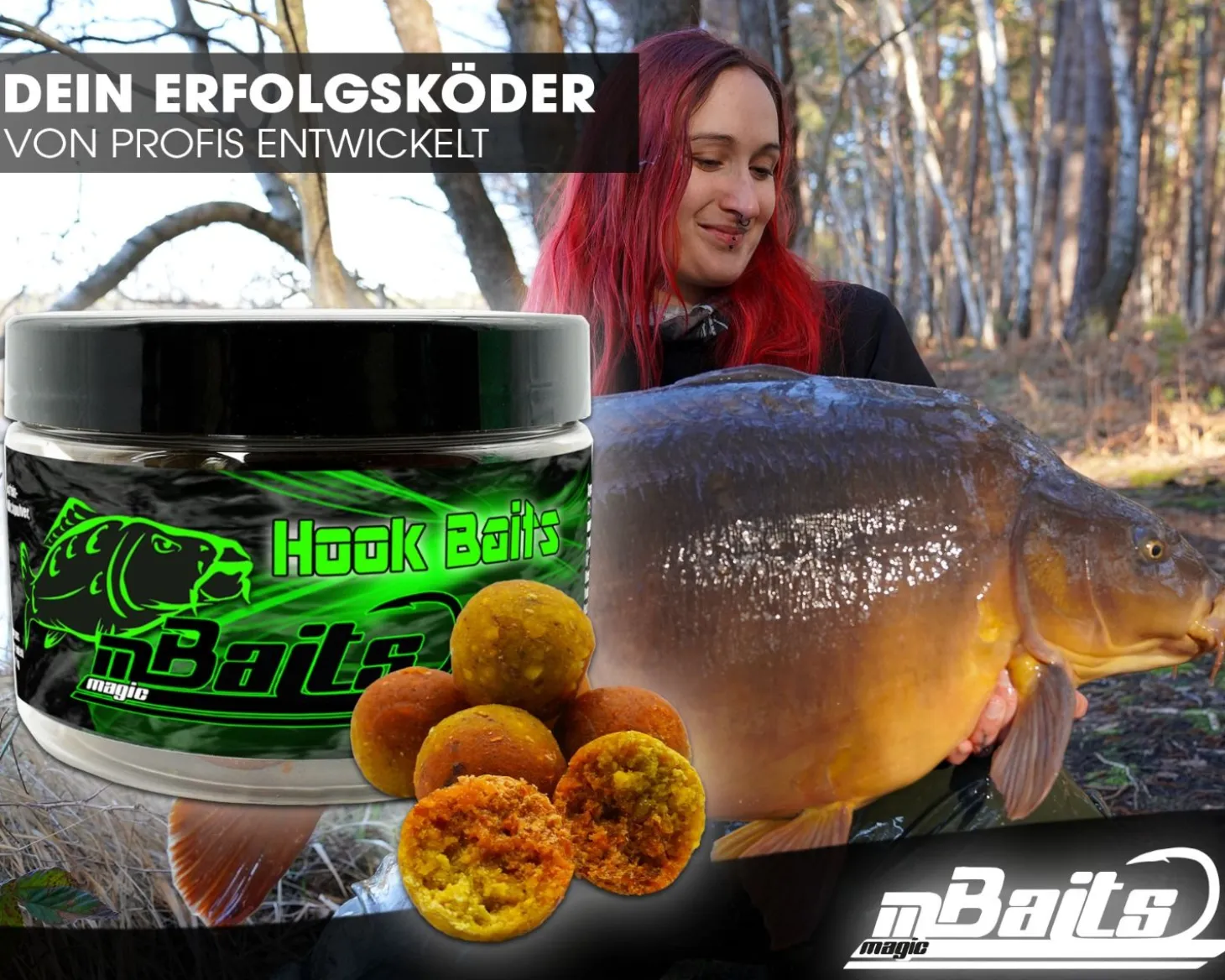 Magic Baits Hook Baits Two Tone Boilies Premium Range Futtermittel