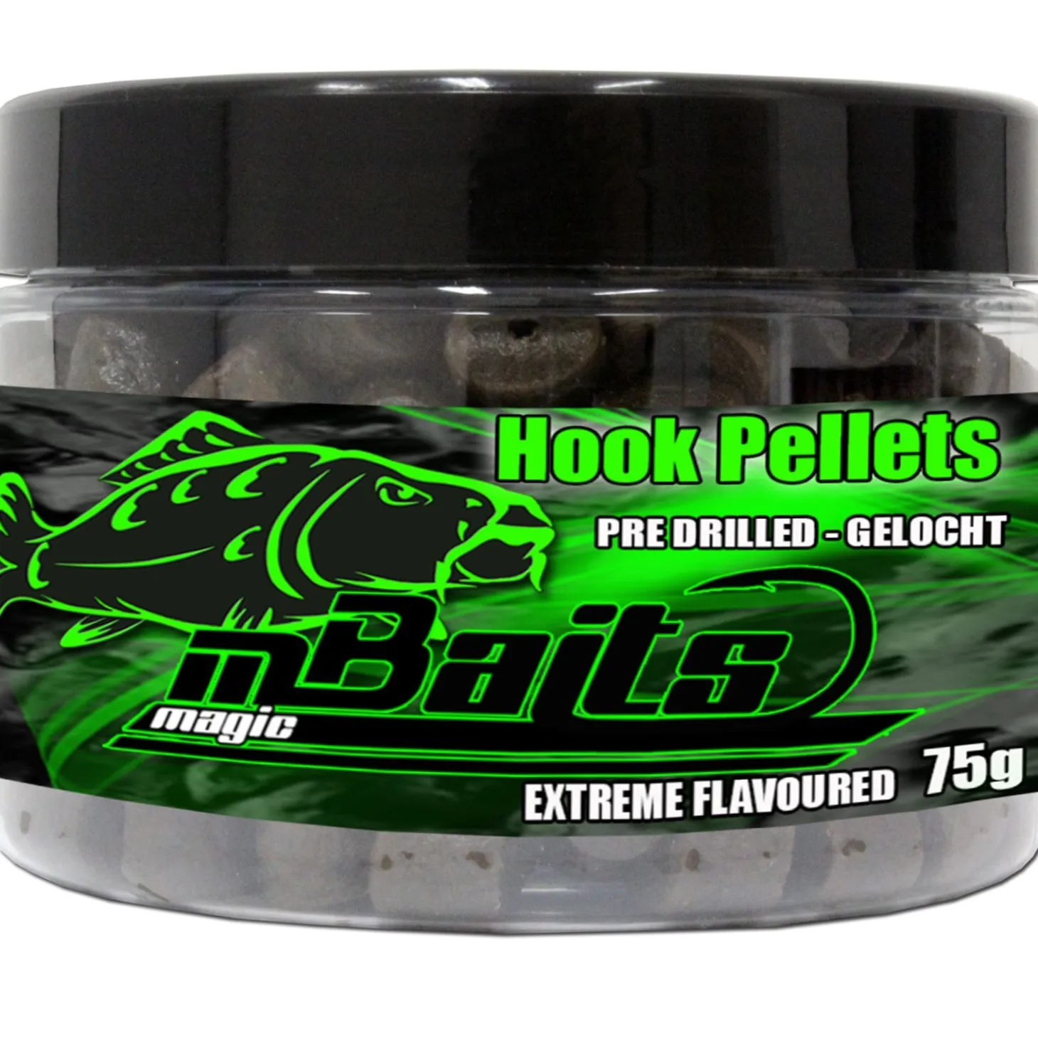 Magic Baits Hook Pellets Black Shellfish Halibut Pellets Futtermittel