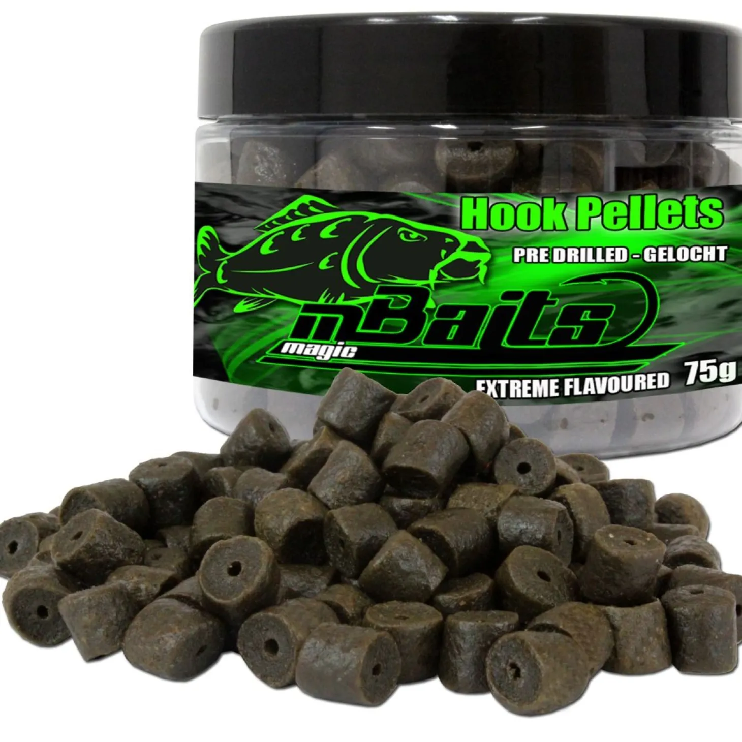 Magic Baits Hook Pellets Black Shellfish Halibut Pellets Futtermittel