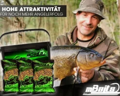 Magic Baits 3kg Ready Particle Mix Scopex im Eimer Carp Seeds Angelfertig Partikel Karpfen Köder Gekochte Körner Karpfenfutter Futtermittel