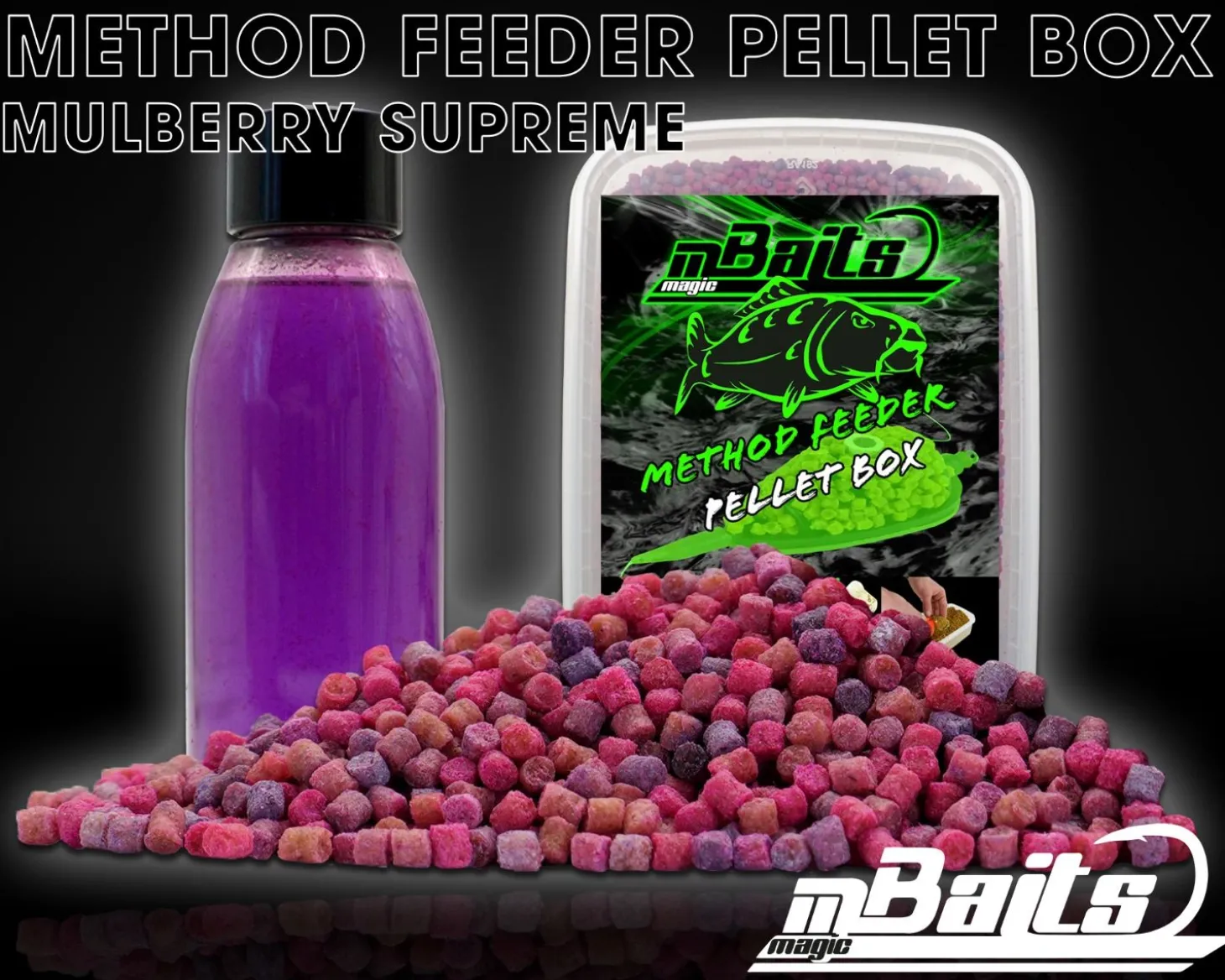 Magic Baits Method Feeder Pellet Box Mulberry Supreme Futtermittel